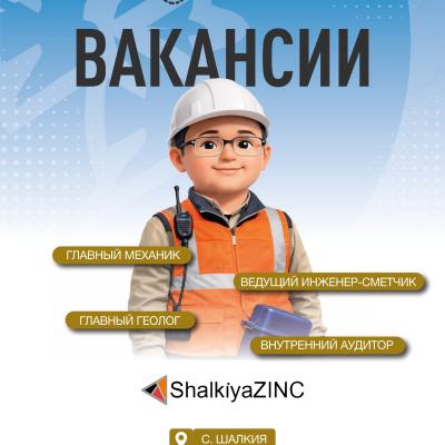 &laquo;ШалқияЦинк ЛТД&raquo; АҚ бос жұмыс орындары